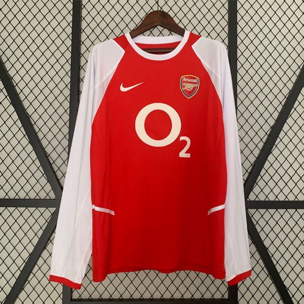 Tailandia Camiseta Arsenal Replica Primera Ropa ML Retro 2002 2004